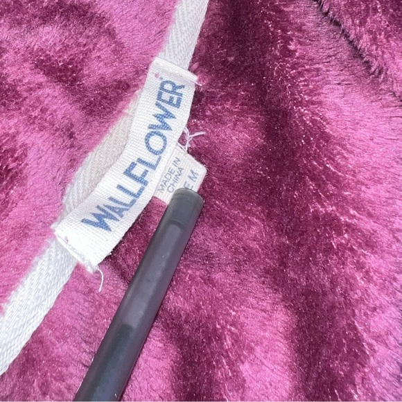 🪩4/$20!! Wallflower Half-Zip Fleece Magenta Pullover M - Picture 4 of 6